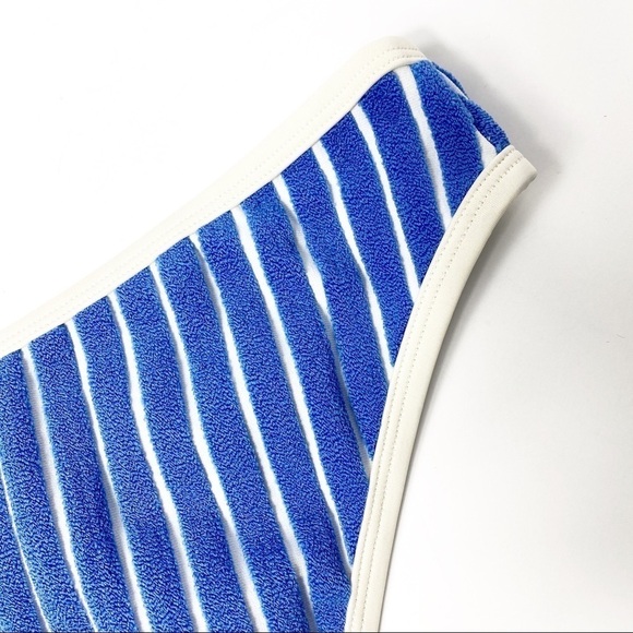 Out From Under UO Blue Bikini Striped Bott… - Picture 2 of 5